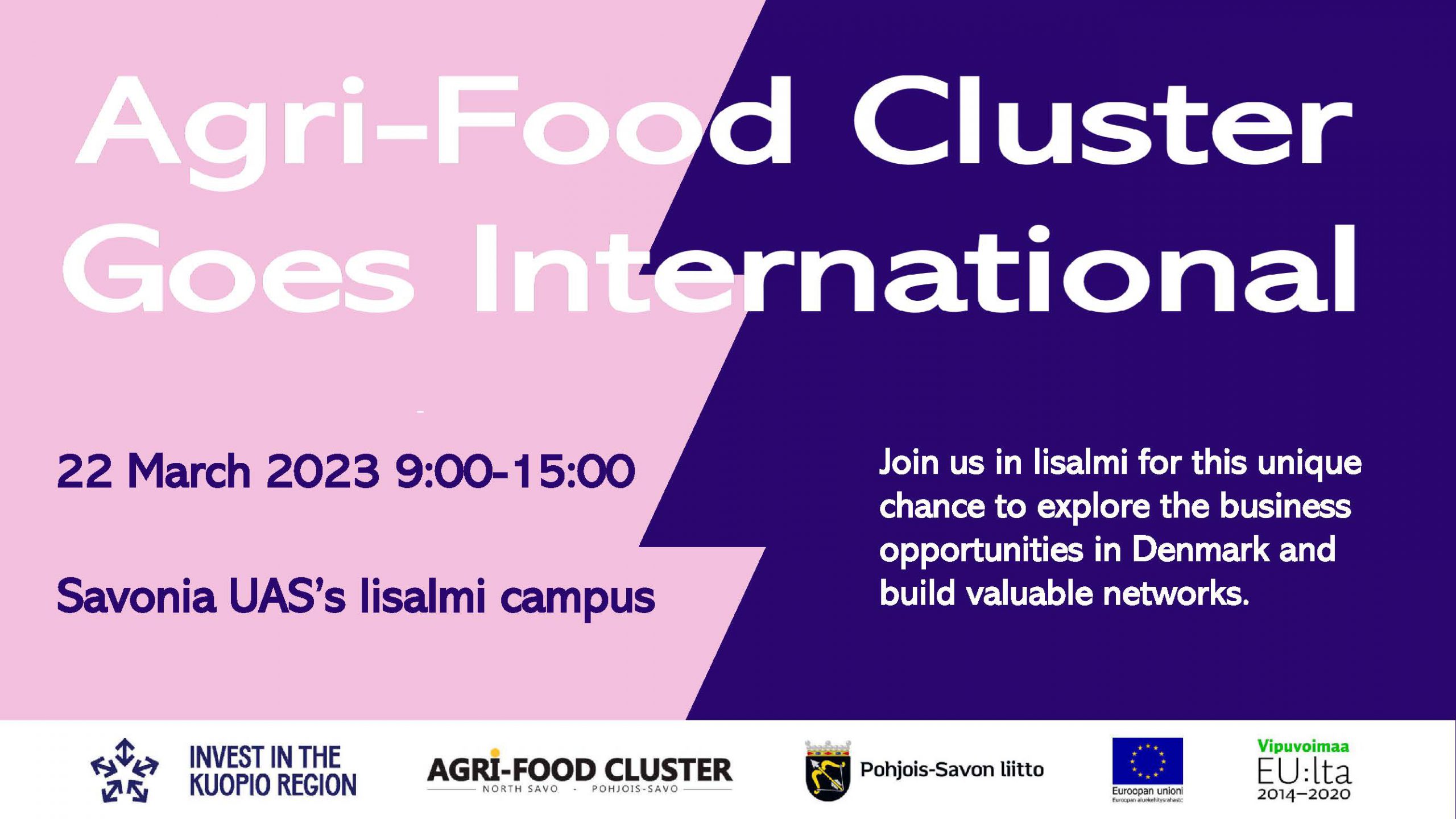Agri-Food Cluster Goes International event invitation
